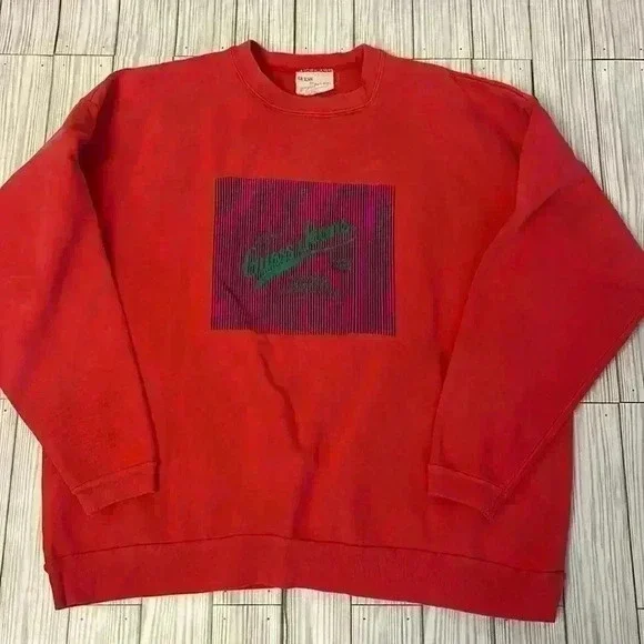Vintage Guess Jeans Red Sweater - Picture 1 of 5